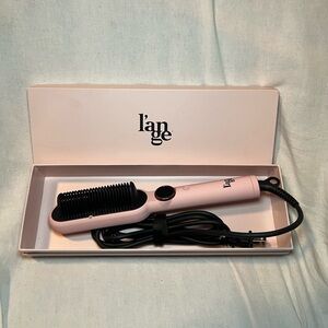L'Ange Smooth-It 2-in-1 Digital Straightening Comb In Blush